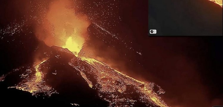 Un nueva ruptura del cono provoca más desbordamiento de la lava